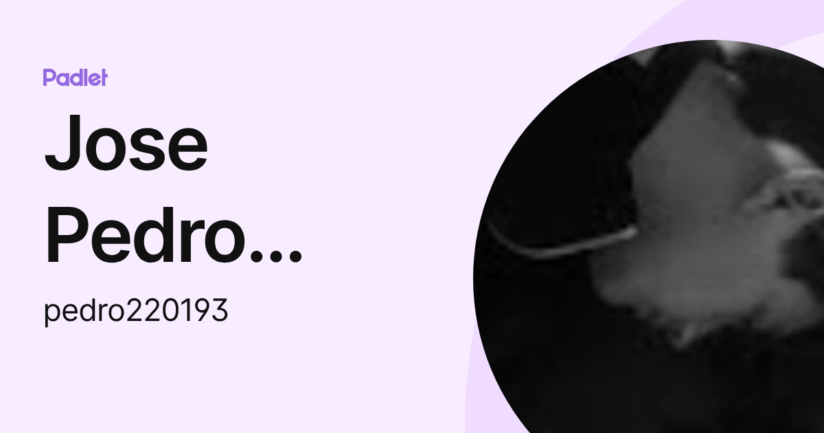 Jose Pedro Camarillo Roan (pedro220193) profile | Padlet
