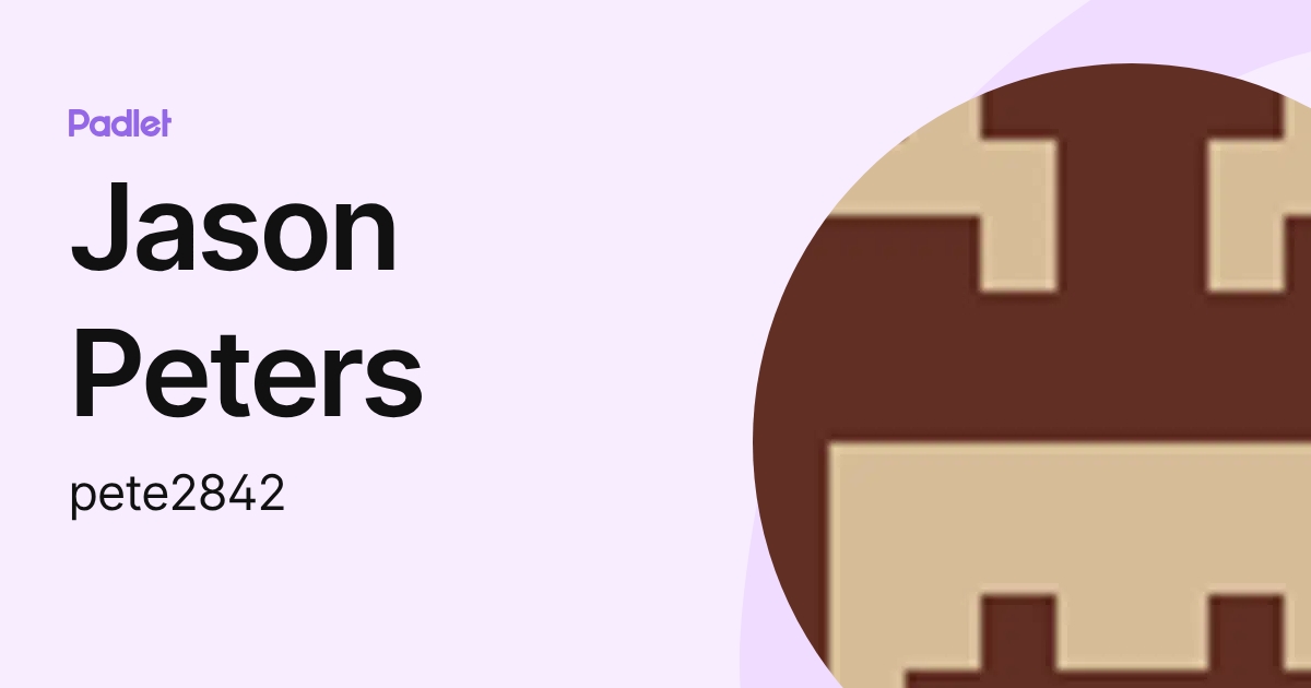 Jason Peters (pete2842) profile | Padlet