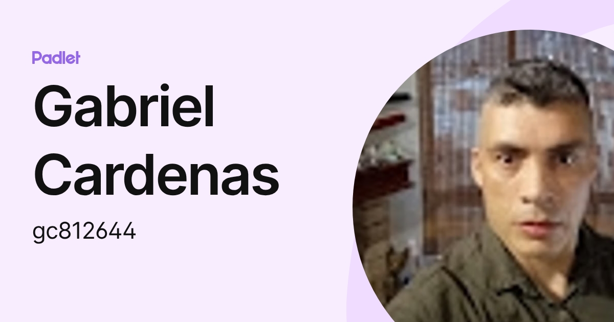 Gabriel Cardenas (gc812644) profile | Padlet