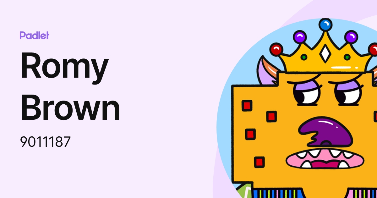Romy Brown (9011187) profile | Padlet