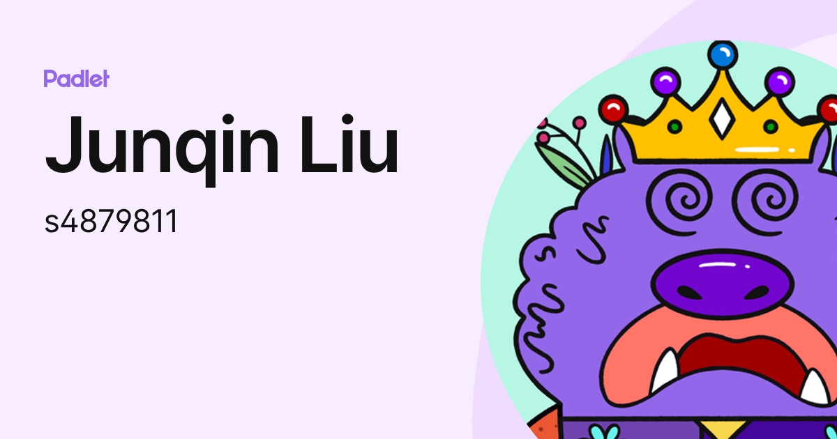 Junqin Liu (s4879811) profile | Padlet