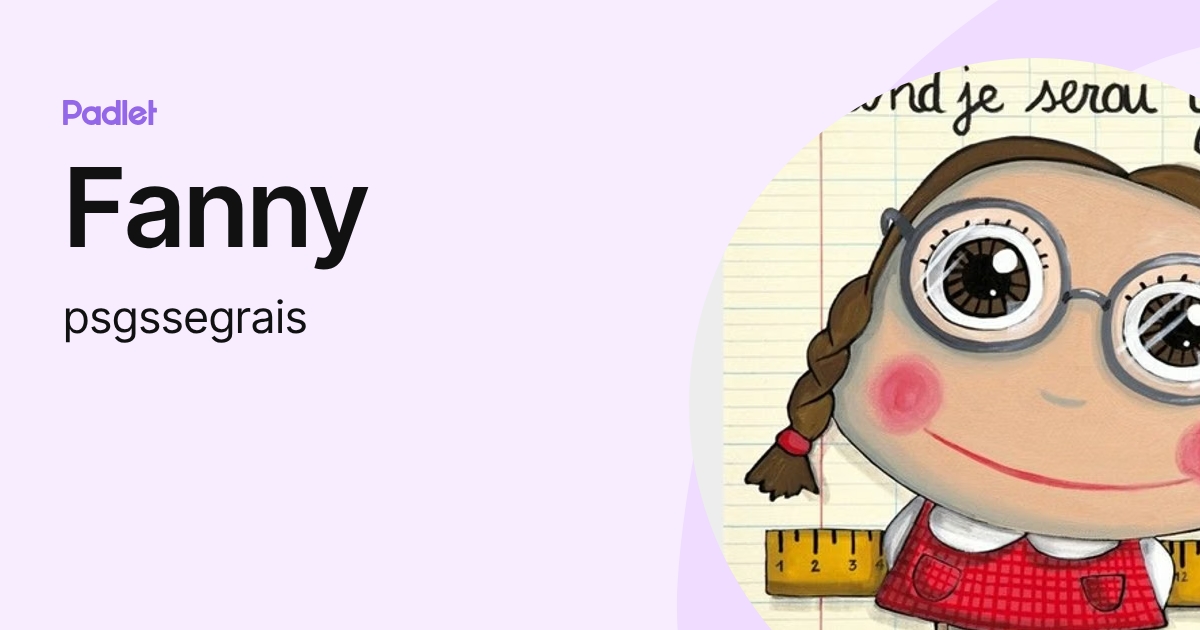 Fanny (psgssegrais) profile | Padlet