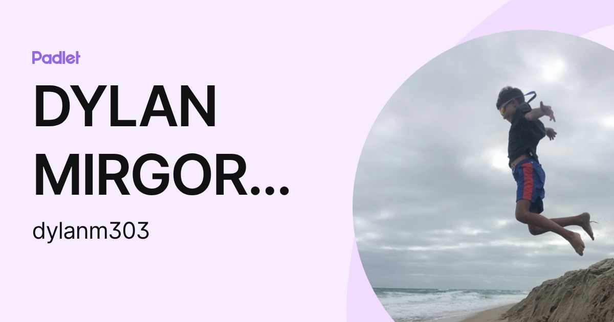 DYLAN MIRGORODSKY (dylanm303) profile | Padlet