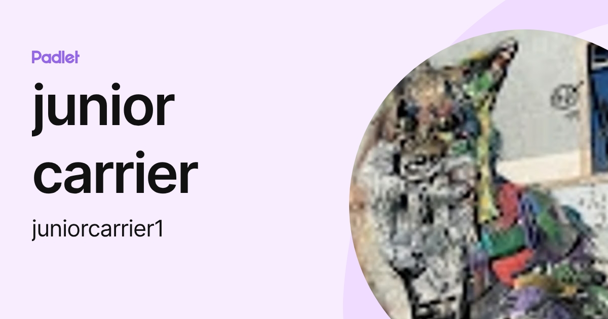 junior carrier (juniorcarrier1) profile | Padlet