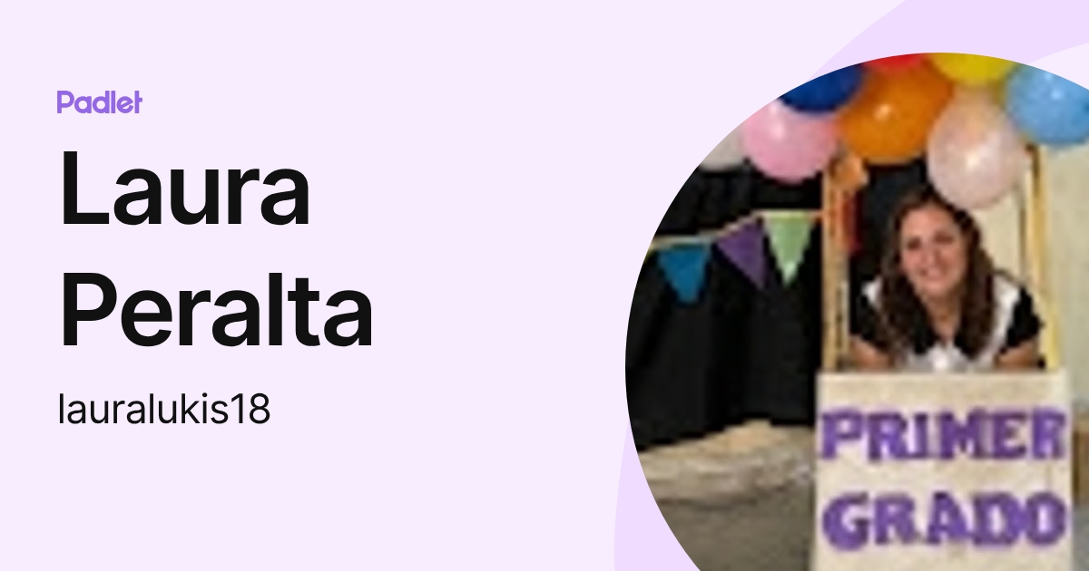 Laura Peralta (lauralukis18) profile | Padlet