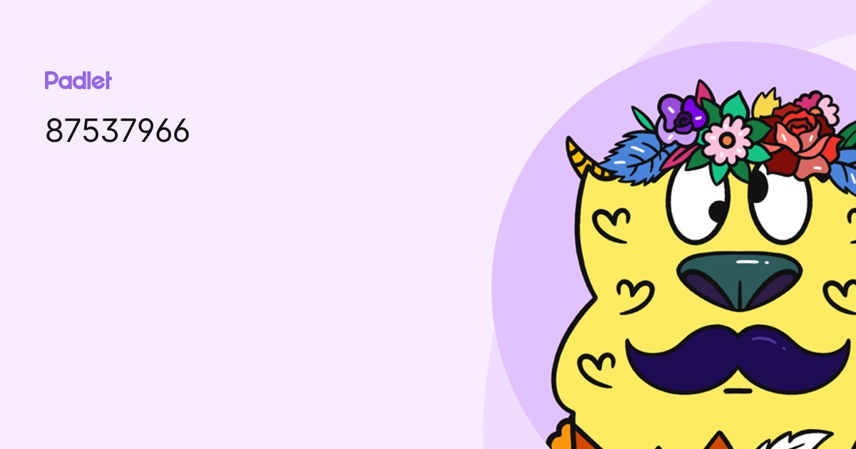 87537966 profile | Padlet