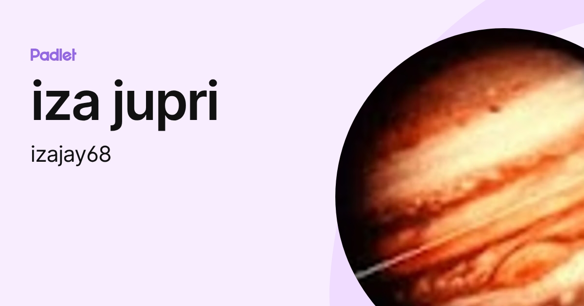 iza jupri (izajay68) profile | Padlet
