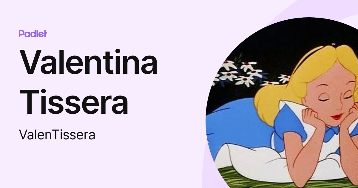Valentina Tissera (ValenTissera) profile | Padlet