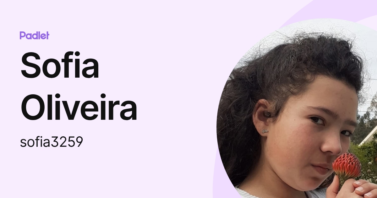 Sofia Oliveira (sofia3259) profile | Padlet