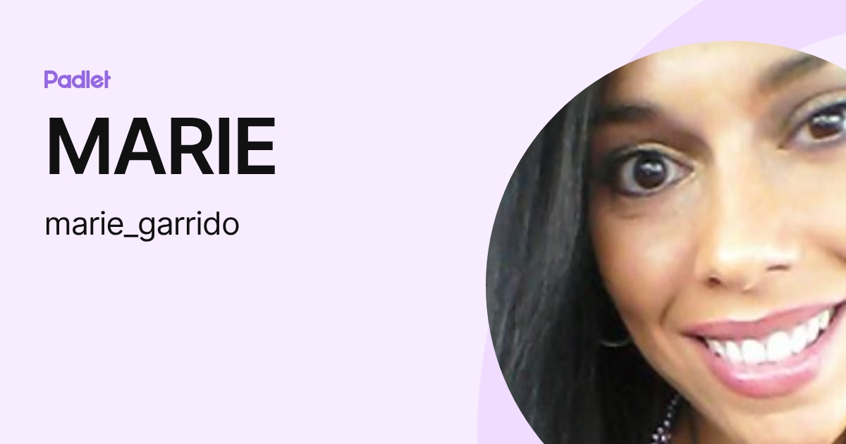 MARIE (marie_garrido) profile | Padlet
