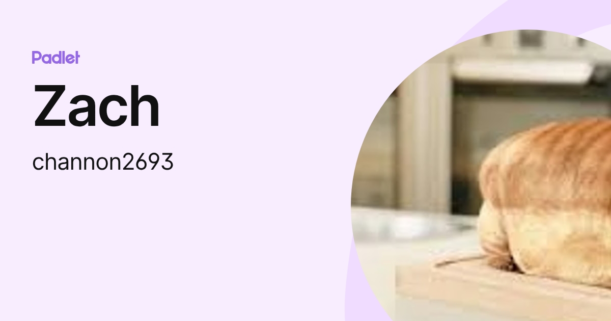 Zach (channon2693) profile | Padlet