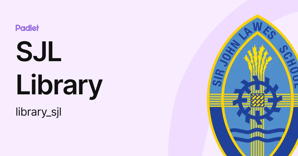 SJL Library (library_sjl) profile | Padlet
