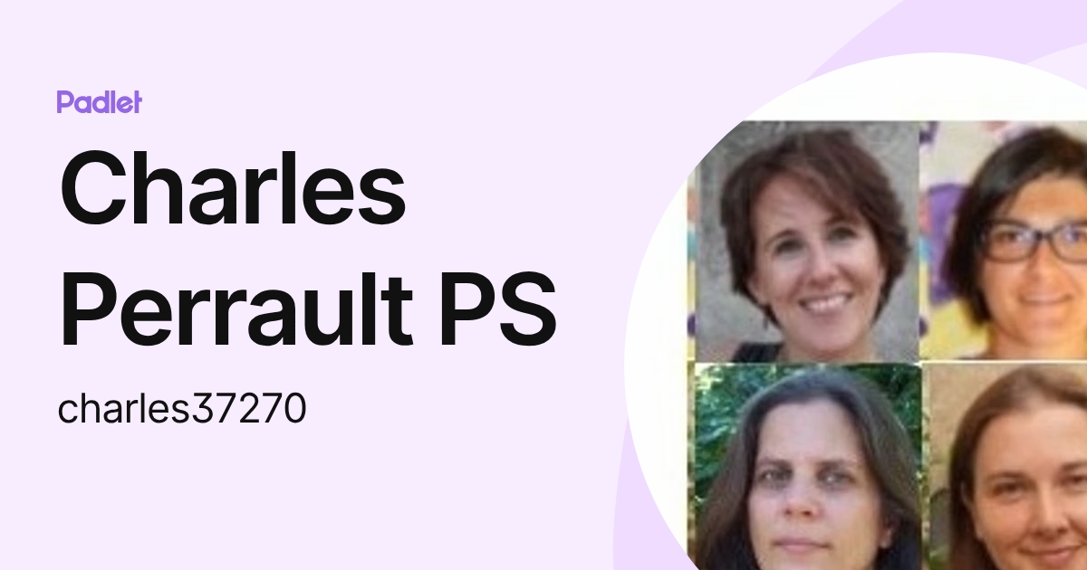 Charles Perrault PS (charles37270) profile | Padlet