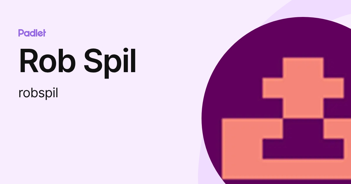 Rob Spil (robspil) profile | Padlet