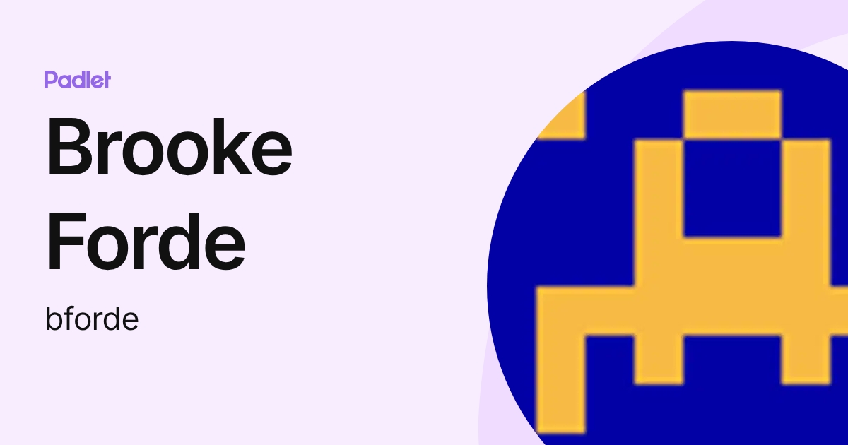 Brooke Forde (bforde) profile | Padlet