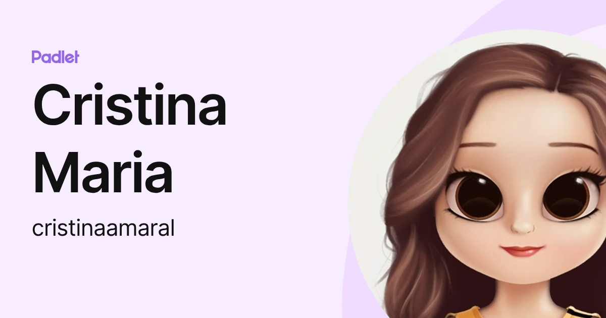 Cristina Maria (cristinaamaral) profile | Padlet
