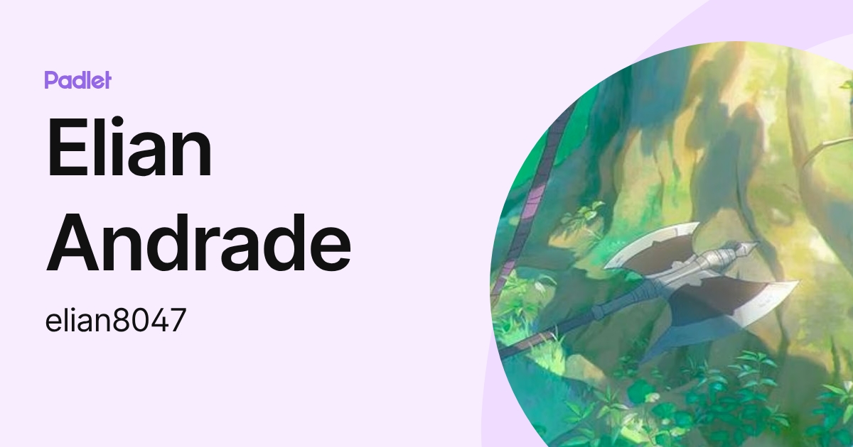 Elian Andrade (elian8047) profile | Padlet