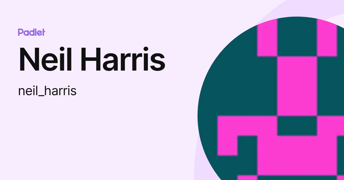 Neil Harris (neil_harris) profile | Padlet