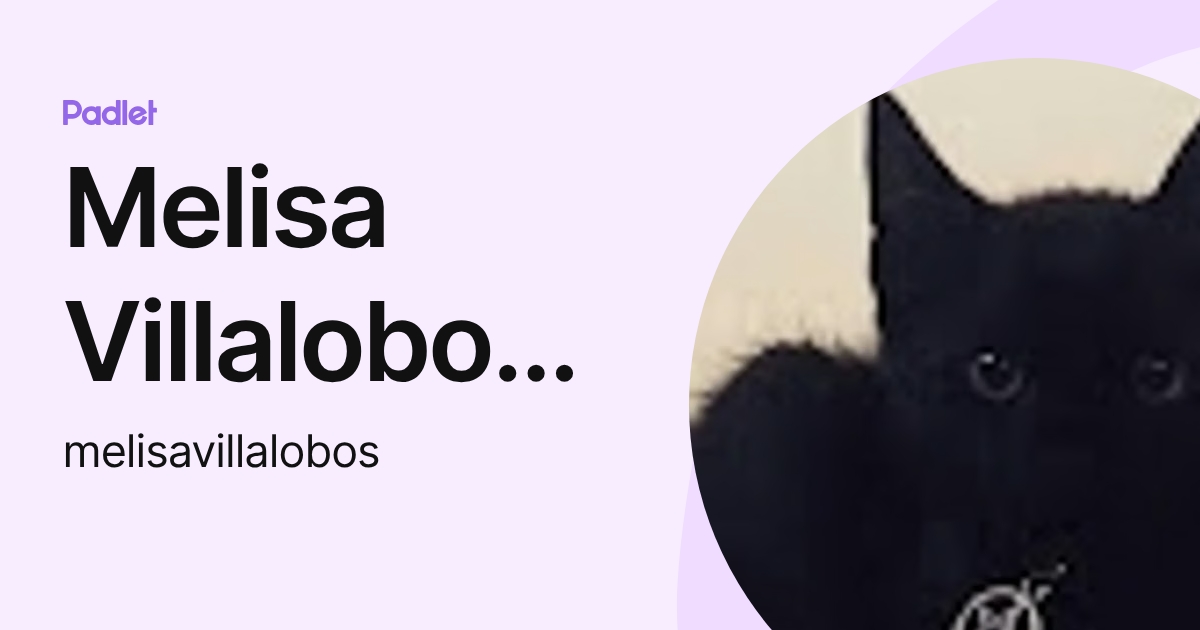 Melisa Villalobos Terrazas (melisavillalobos) profile | Padlet