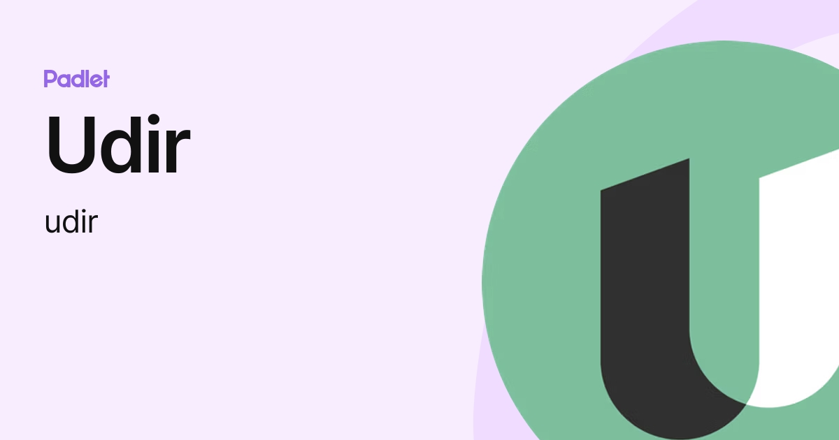 Udir (udir) profile | Padlet