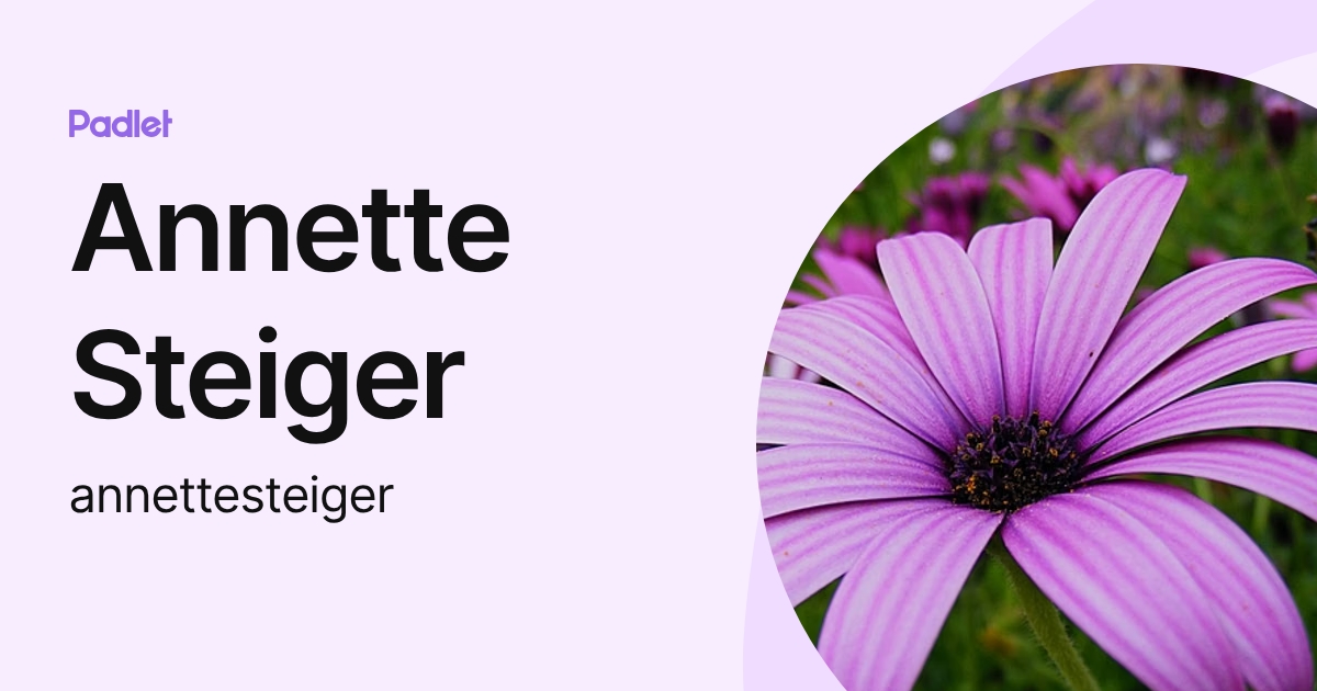 Annette Steiger (annettesteiger) profile | Padlet