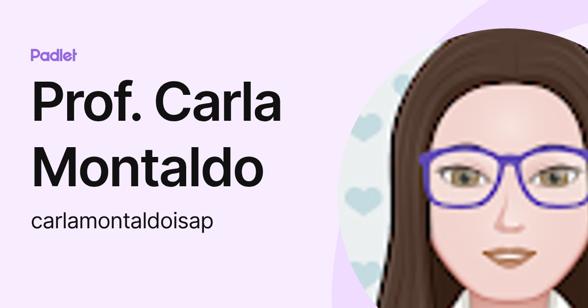 Prof. Carla Montaldo (carlamontaldoisap) profile | Padlet