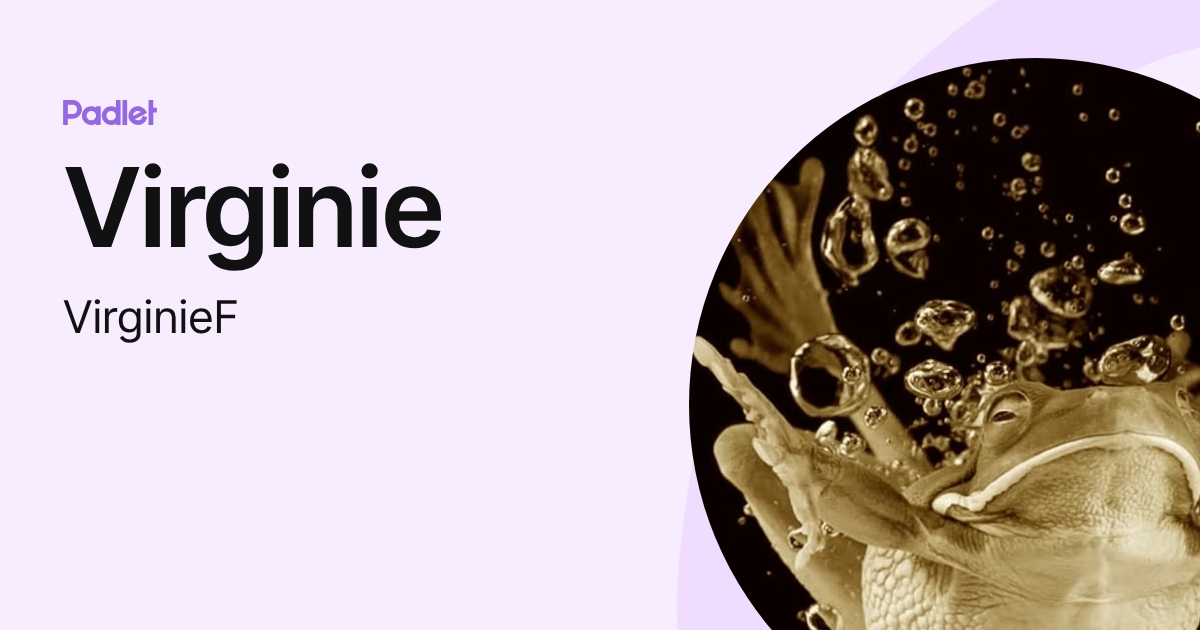 Virginie (VirginieF) profile | Padlet