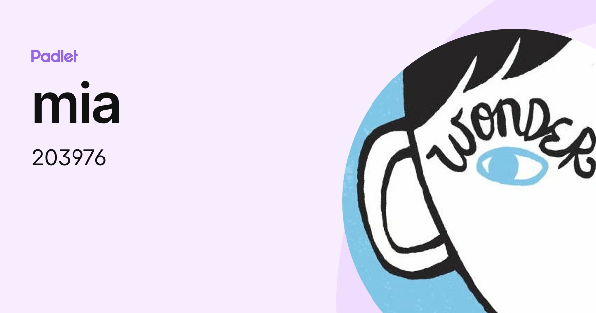 mia (203976) profile | Padlet
