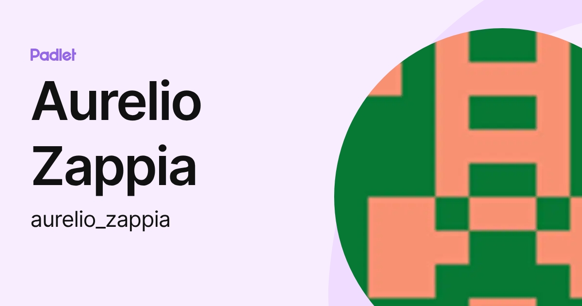 Aurelio Zappia (aurelio_zappia) profile | Padlet