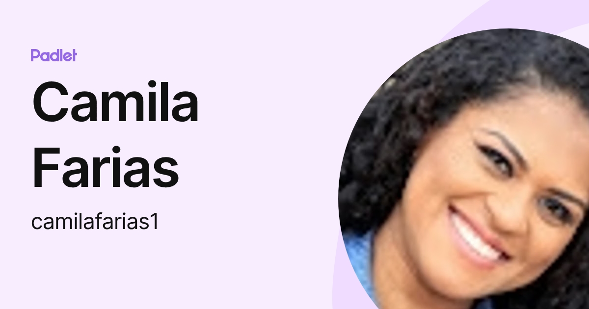 Camila Farias (camilafarias1) profile | Padlet