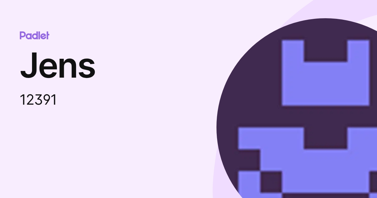 Jens (12391) profile | Padlet