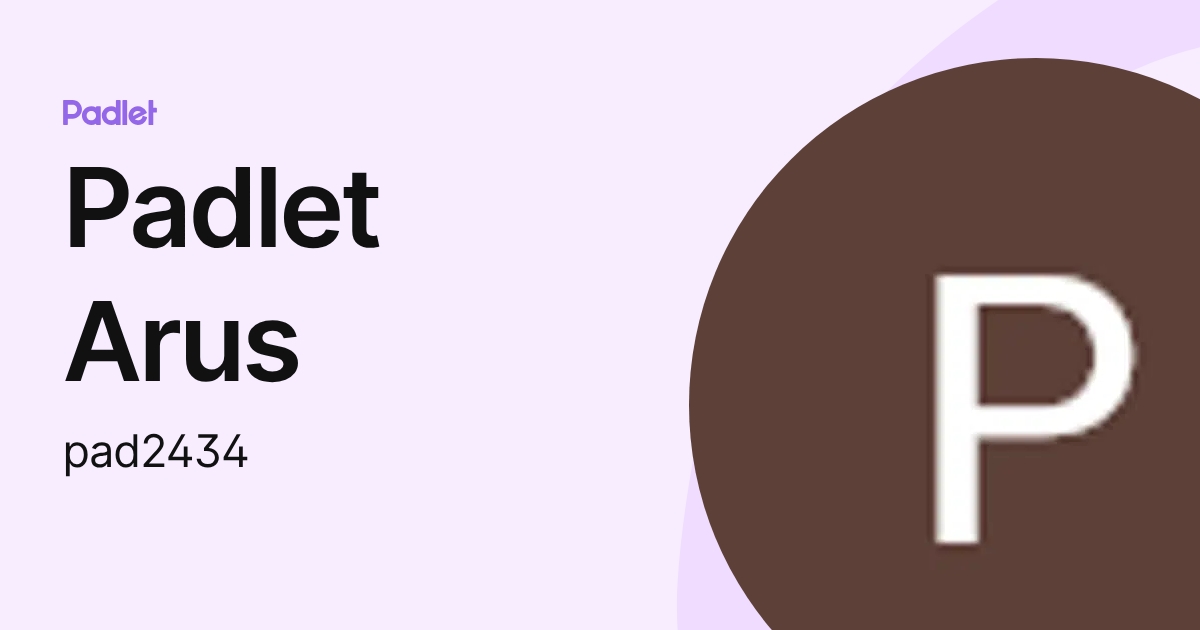 Padlet Arus (pad2434) profile | Padlet