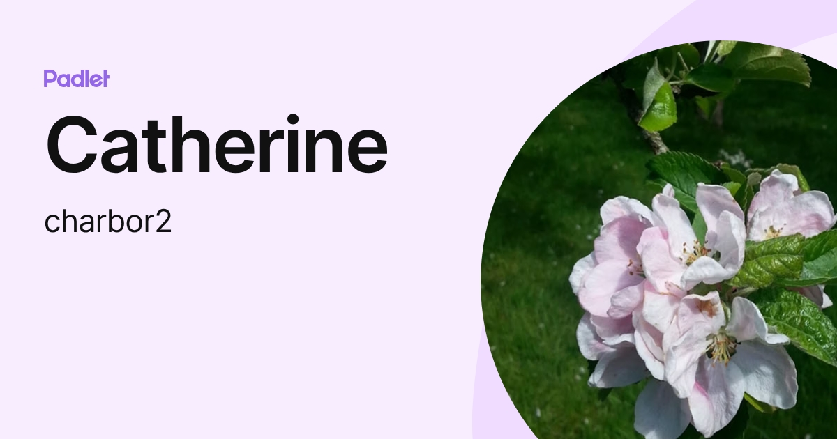 Catherine (charbor2) profile | Padlet