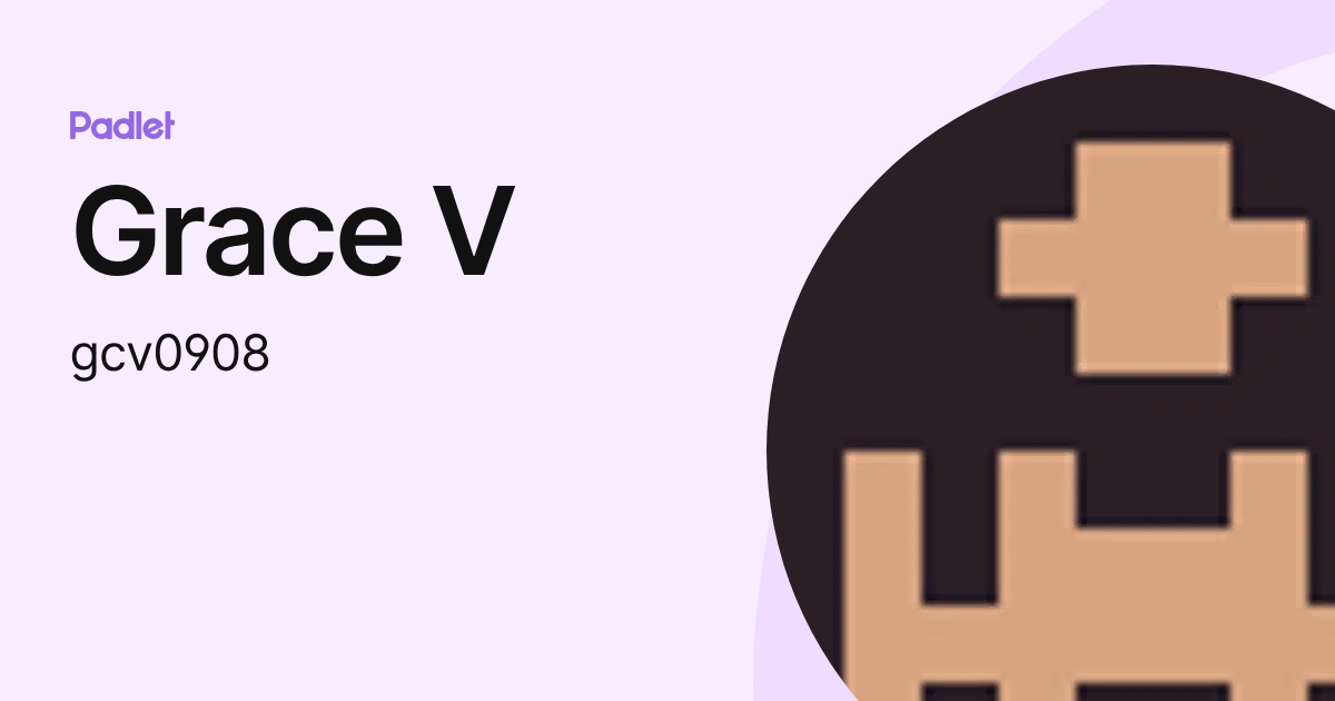 Grace V (gcv0908) profile | Padlet