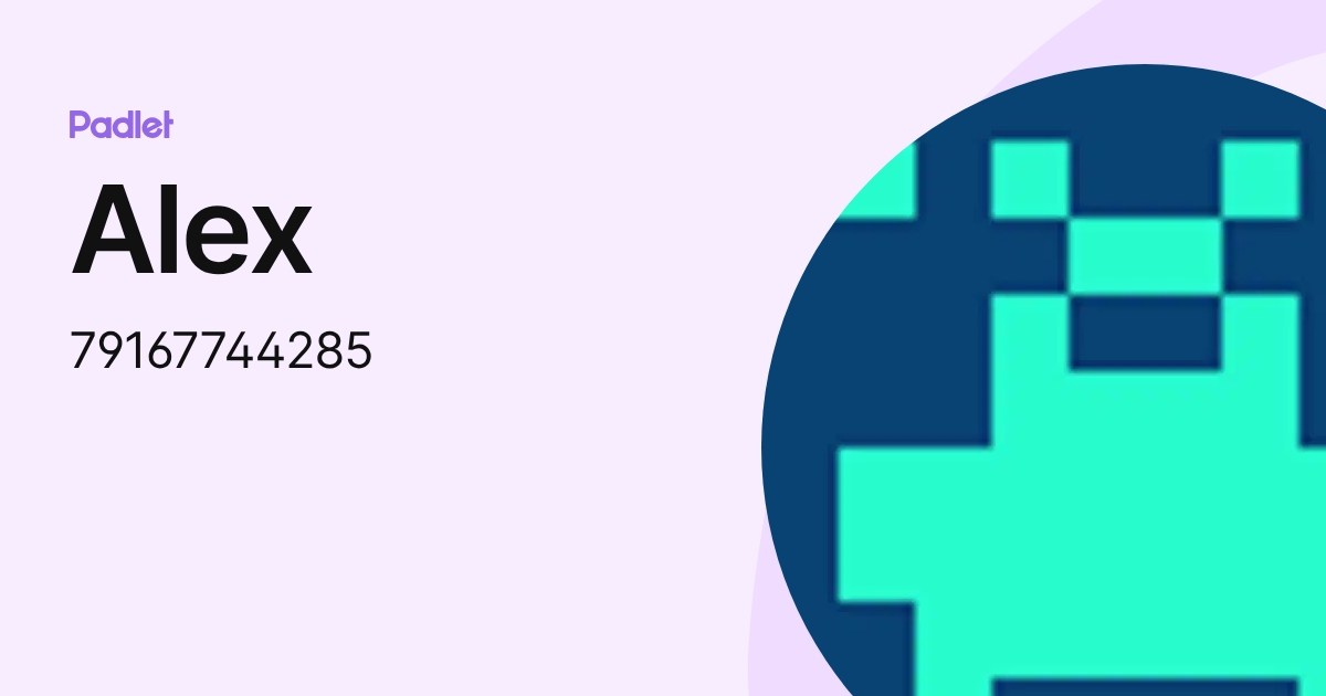 Alex (79167744285) profile | Padlet