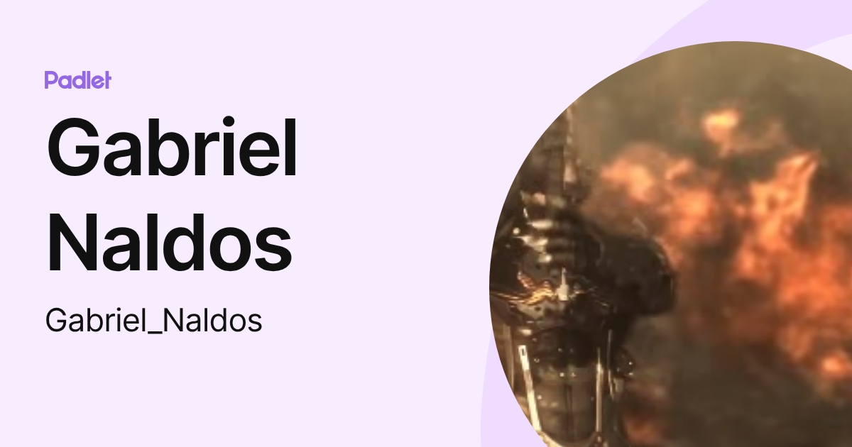 Gabriel Naldos (Gabriel_Naldos) profile | Padlet