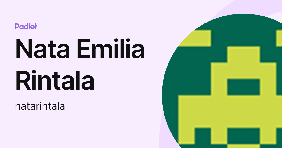 Nata Emilia Rintala (natarintala) profile | Padlet