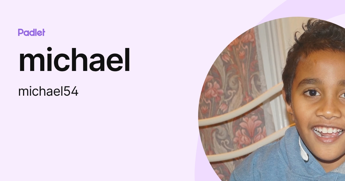 michael (michael54) profile | Padlet