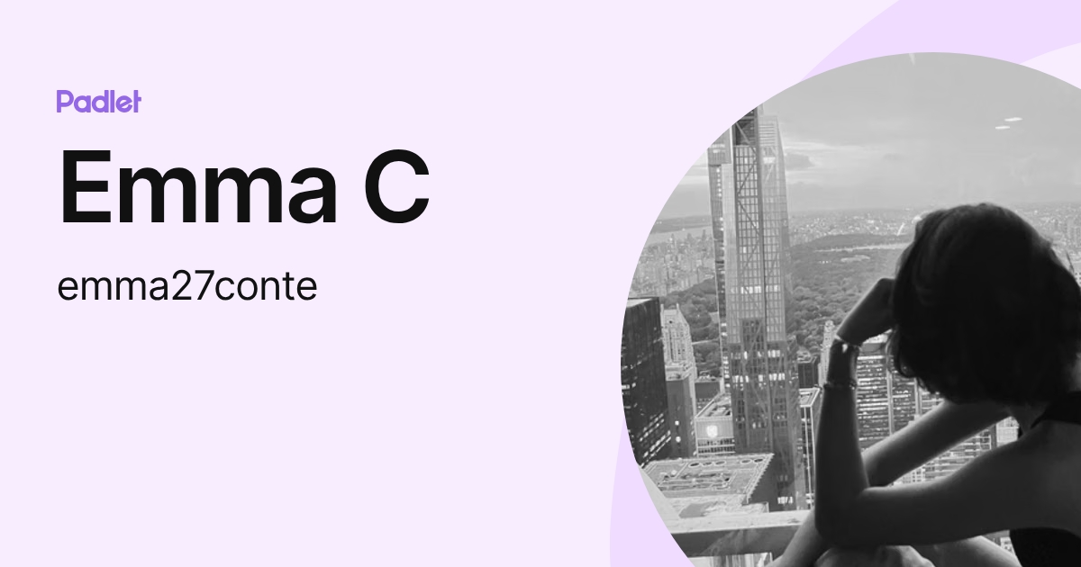 Emma C (emma27conte) profile | Padlet