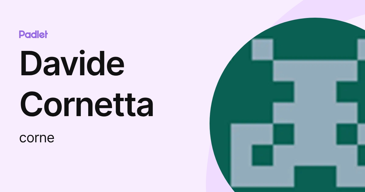 Davide Cornetta (corne) profile | Padlet
