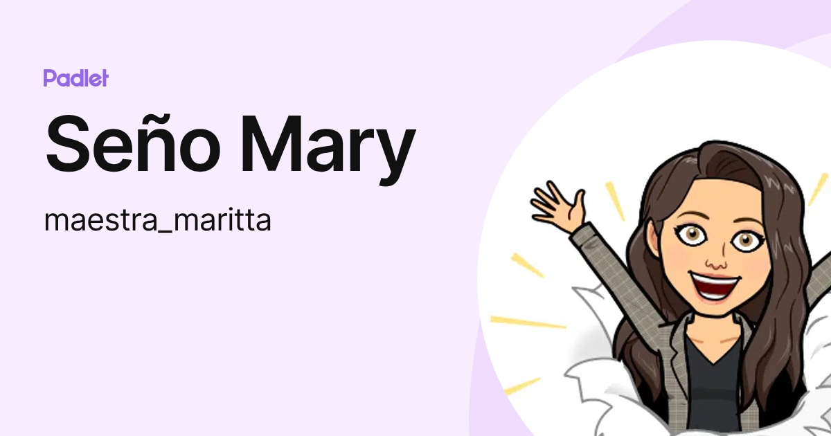 Seño Mary (maestra_maritta) profile | Padlet