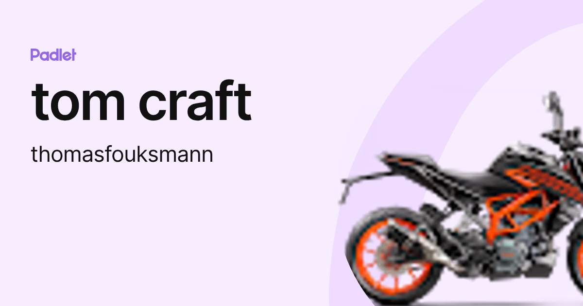 tom craft (thomasfouksmann) profile | Padlet