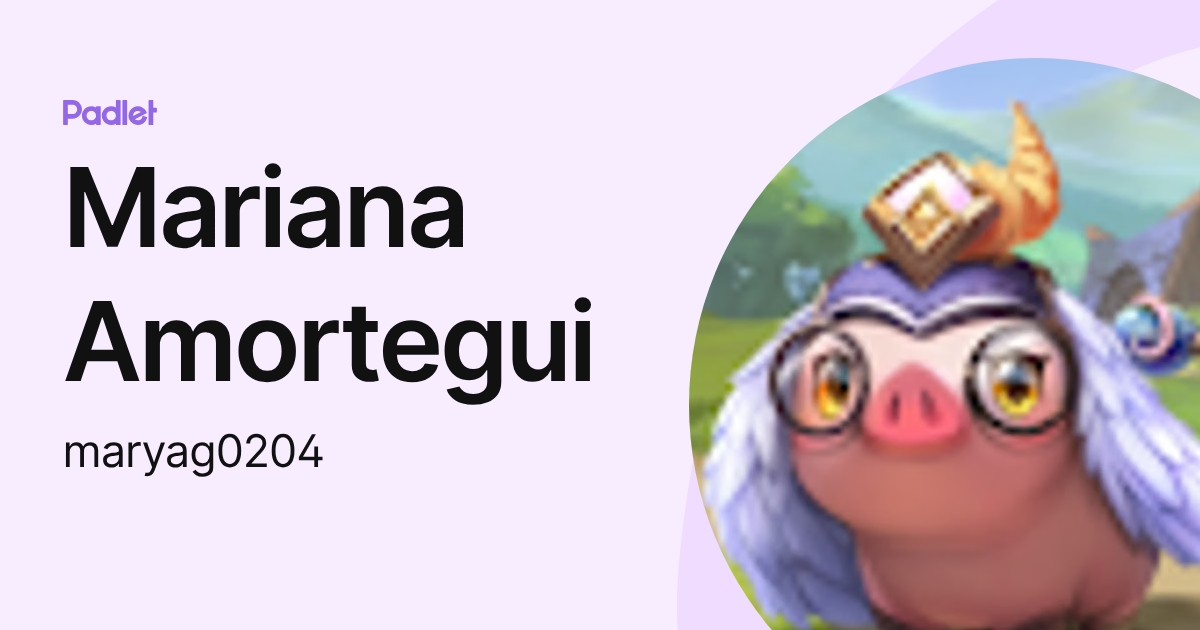 Mariana Amortegui (maryag0204) profile | Padlet