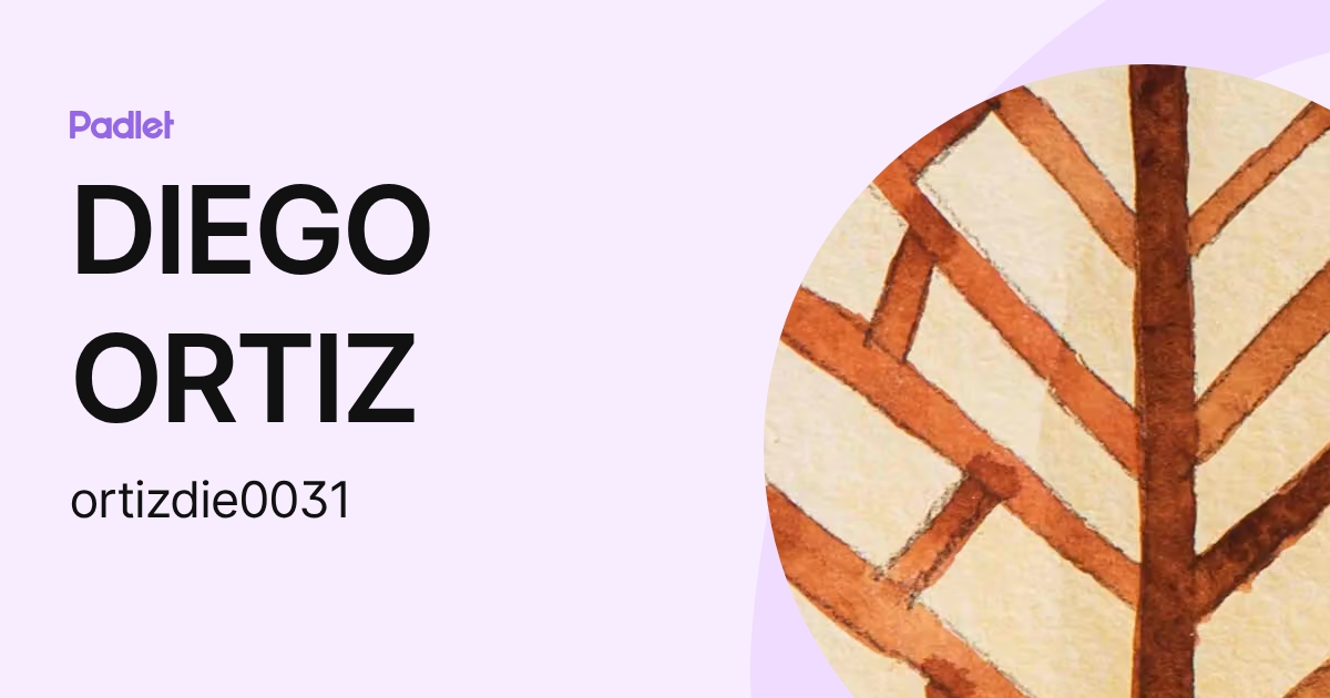 DIEGO ORTIZ (ortizdie003) profile | Padlet