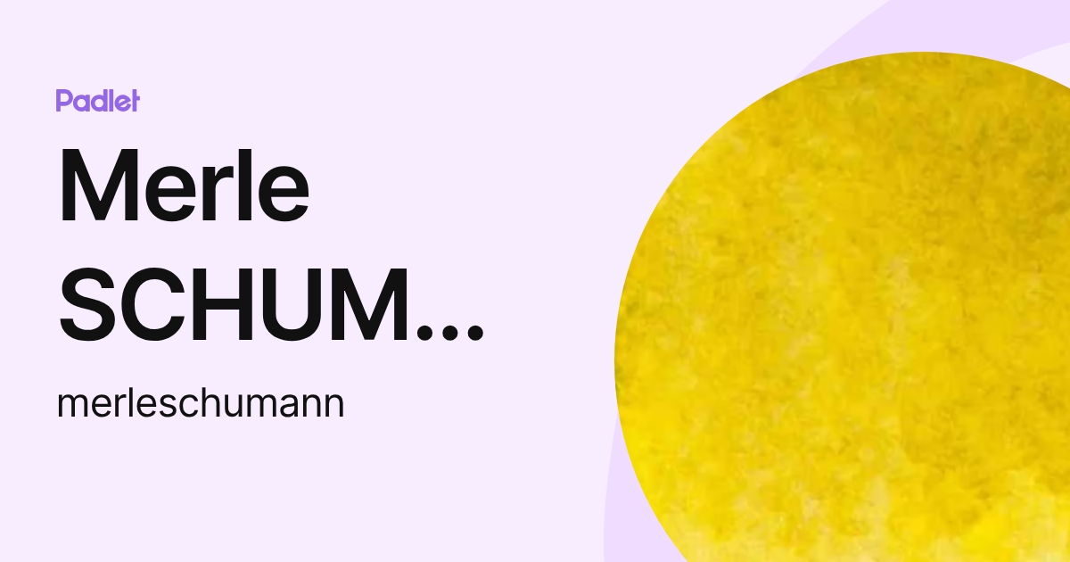 Merle SCHUMANN | Atlantic Language Galway (merleschumann) profile | Padlet
