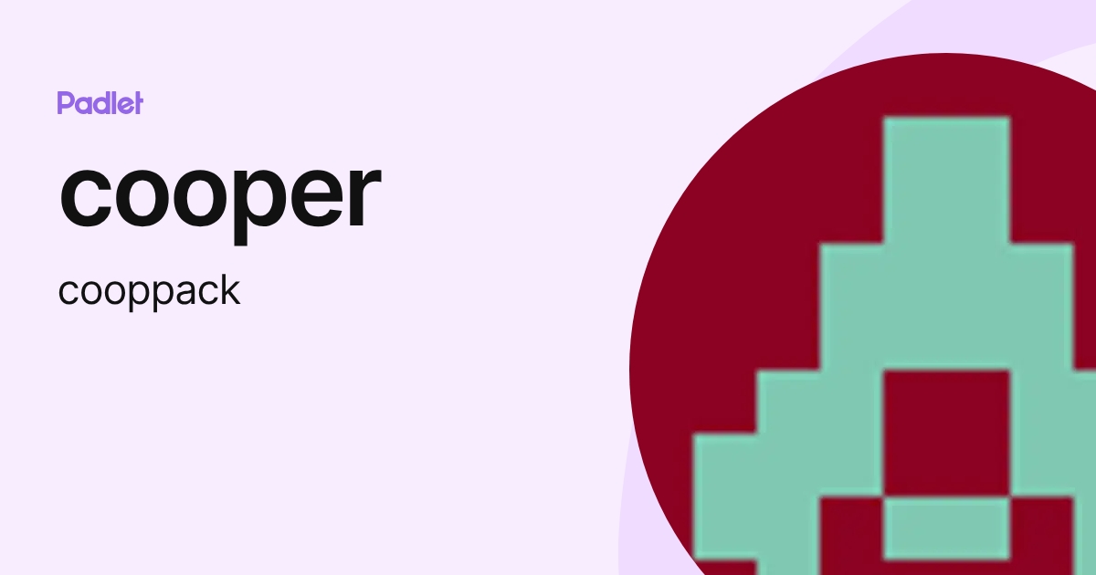 cooper (cooppack) profile | Padlet