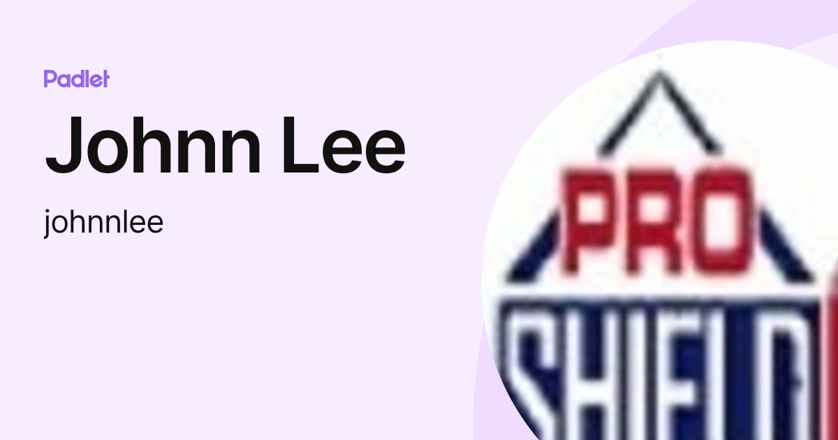 Johnn Lee (johnnlee) profile | Padlet