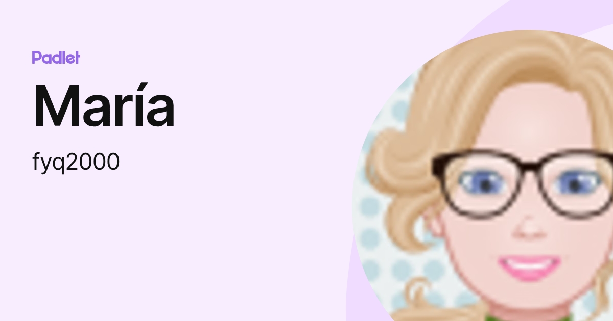 María (fyq2000) profile | Padlet