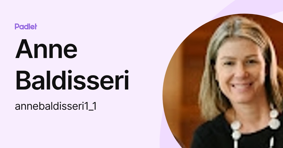 Anne Baldisseri (annebaldisseri1_1) profile | Padlet