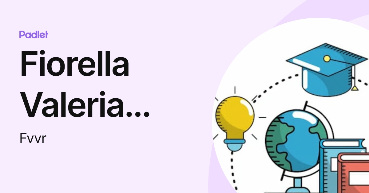 Fiorella Valeria Villanueva Rojas (Fvvr) profile | Padlet